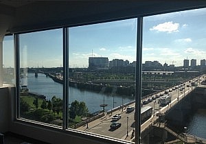 View of campus from 2401 Walnut Street